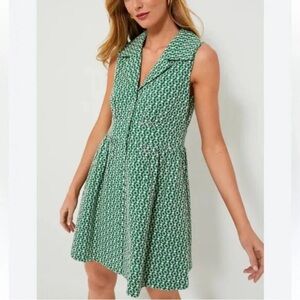 Tuckernuck Pomander Place Greenbriar Eyelet Sleeveless Noelle Shirtdress